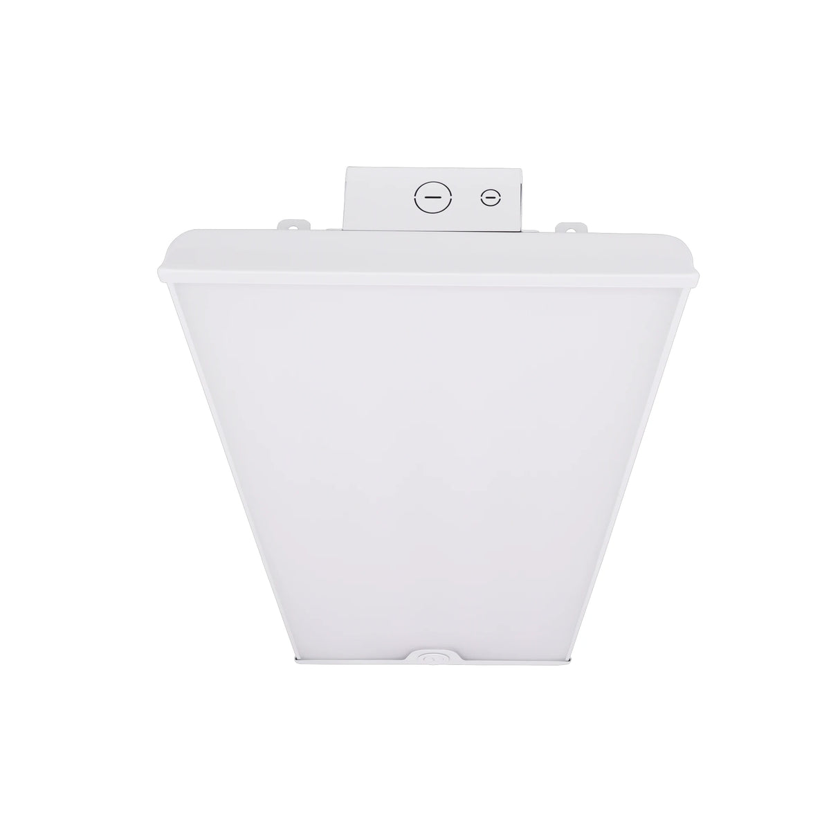 LED Linear High Bay Light 4FT Top View Showing Driver Box and Dimming Controls - Selectable Wattage CCT Warehouse Light