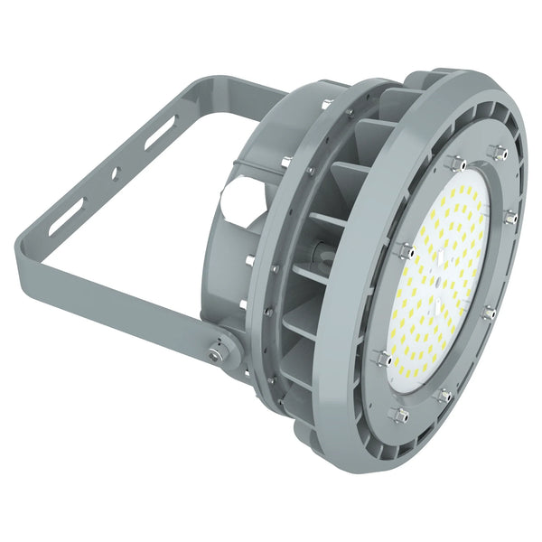 Round explosion proof LED high bay light B Series C1D2 for warehouses refineries and chemical plant hazardous locations