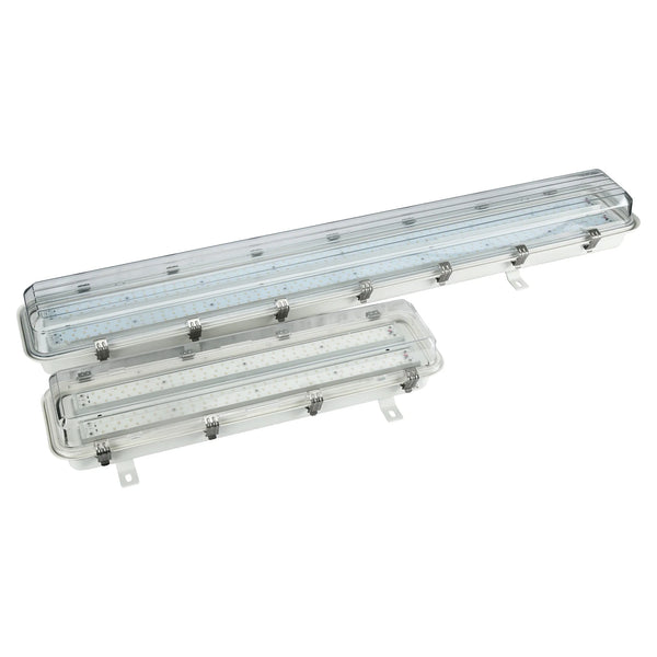 Vapor proof explosion proof LED light R Series C1D2 1x2 1x4 for wash-down food processing and wet industrial environments