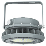 Front light-emitting surface of 80W C1D2 explosion proof light with impact-resistant tempered glass and LED chips.