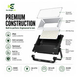 150W LED Flood Light 5000K IP65 for shown in recommended commercial applications for efficient, reliable illumination.
