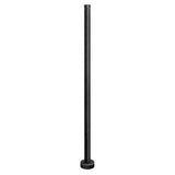 20 ft dark bronze round steel light pole 4.5 inch OD 11 gauge for parking lot and outdoor area lighting