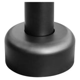 Dark bronze round steel light pole base cover with anchor bolt installation for 20 ft outdoor light pole