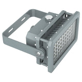 Top-down perspective of 20W C1D2 explosion proof square LED flood light, 2,800lm for small industrial hazardous areas.