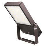 240W/300W 5700K LED flood light with dark yoke bracket and clear lens for commercial outdoor lighting