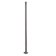 25 ft dark bronze square steel light pole 4x4 inch 11 gauge for parking lot and outdoor area lighting