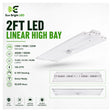 2FT LED Linear High Bay 110W-220W for product overview with key specifications for commercial lighting applications.