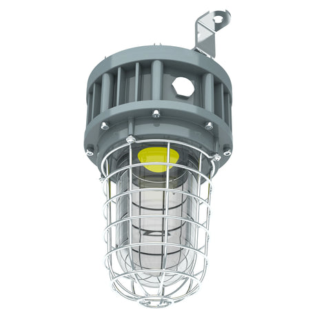 30W 3,150 lumens explosion proof jelly jar fixture showing the high-transmittance glass for optimal light distribution.