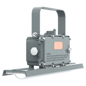 40W 2ft C1D2 linear explosion proof high bay light with dimmable driver and a heavy-duty mounting bracket for safety.