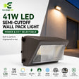 41W LED Semi-Cutoff Wall Pack 5000K for product overview with key specifications for commercial lighting applications.