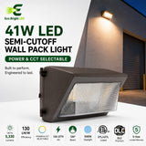 41W LED Semi-Cutoff Wall Pack 5000K for product overview with key specifications for commercial lighting applications.
