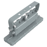 Rear view of 50W C1D1 linear explosion proof LED light showing rugged aluminum alloy heat sink for thermal cooling.