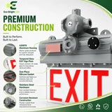 Housing, lens and construction details of 5W C1D1 Explosion Proof Exit Sign for Oil and Gas for durable commercial use.