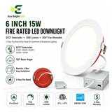 6 Inch Fire Rated LED Downlight 15W for product overview with key specifications for commercial lighting applications.