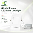 6 Inch Square LED Panel Downlight 12W for product overview with key specifications for commercial lighting applications.
