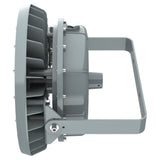 Main profile of 150W C1D2 LED explosion proof high bay showing the rugged industrial housing and heat dissipation.