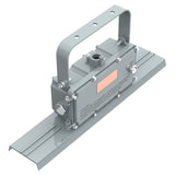 Rugged end cap and sealed housing of 40W 2ft C1D2 linear explosion proof high bay, 0-10V dimmable for industrial use.