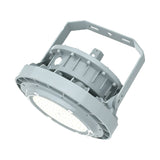 100W Class I Division I explosion proof LED high bay, 13,500lm, for industrial gas tanks and hazardous facility lighting.
