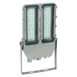150W C1D2 explosion proof LED flood light, 21,000 lumens 5000K, IP67 waterproof fixture for hazardous industrial zones.