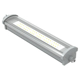 40W C1D2 explosion proof 1x2 linear LED tube light, 5,600 lumens 5000K, hazardous area lighting for industrial use.
