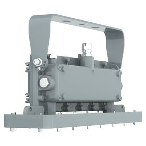 50W C1D1 explosion proof 1x2 linear LED high bay light, 7,000 lumens, heavy-duty safety fixture for hazardous zones.