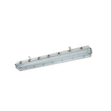 50W C1D2 explosion proof 4ft linear vapor proof light, 7,024 lumens 5000K, for hazardous industrial wet locations.
