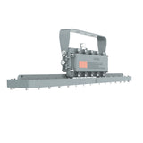 Side profile of 120W C1D1 explosion proof linear fixture, showcasing the rugged construction for chemical plants.