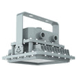 80W C1D1 explosion proof square LED flood light, 11,200 lumens 4000K, durable safety lighting for hazardous area zones.