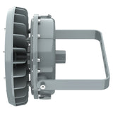 Top detail of the reinforced driver compartment on an 80W Class I Div 2 LED round high bay explosion proof light.