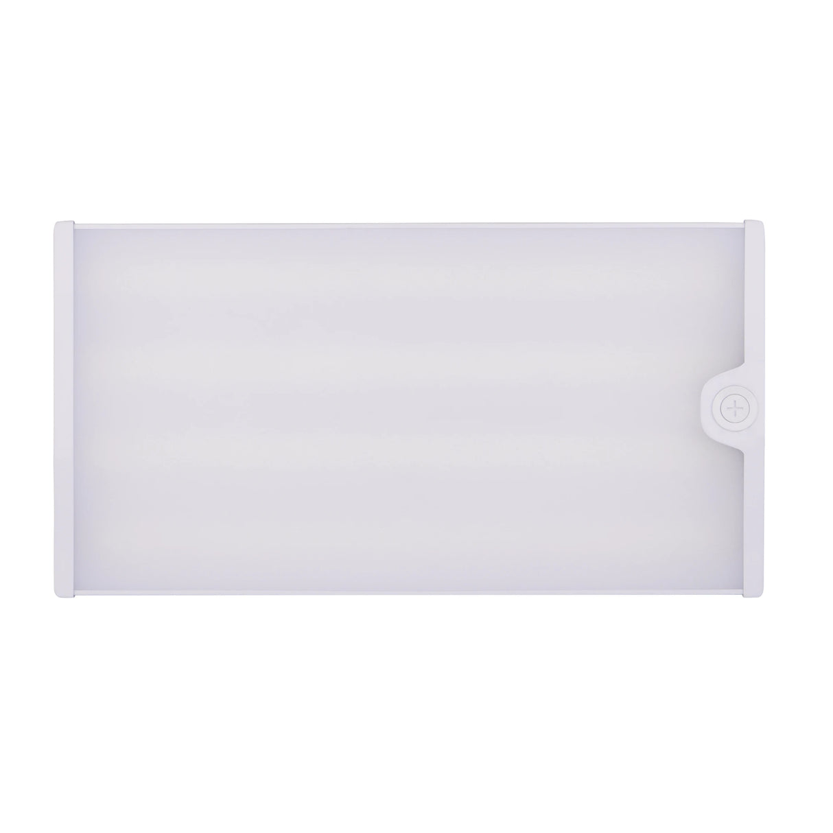 LED Linear High Bay Light 2FT Bottom View Showing LED Panel and Side Button - Selectable Wattage CCT Dimmable Shop Light
