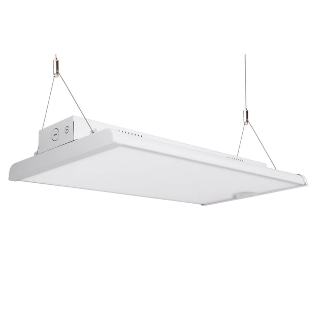 LED Linear High Bay Light 2FT Pendant Mount Main Product View - Selectable Wattage CCT 120-277V Dimmable Shop Light