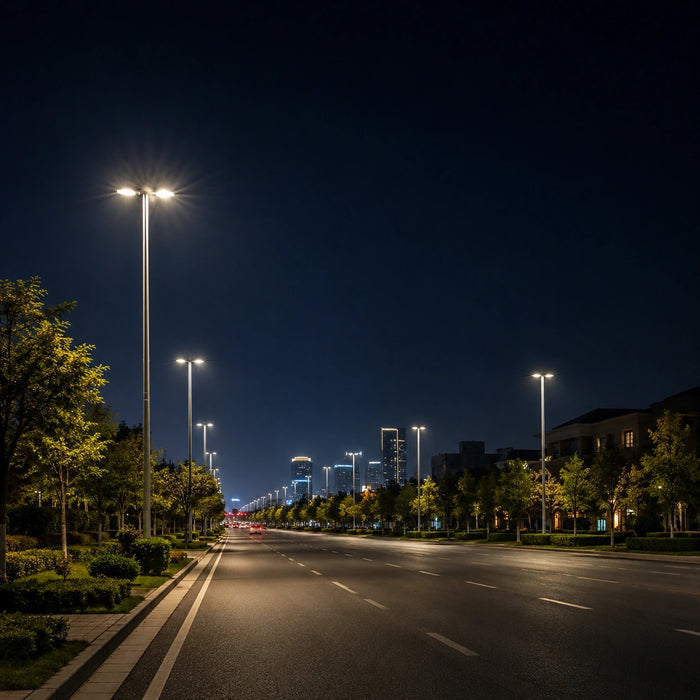 LED Street Lights for Roads and Highways - Energy Efficient Outdoor Area Lighting with DLC ETL Certification