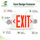 Key performance and design features of 5W Red LED Exit Sign Combo for Commercial for commercial lighting projects.