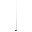 Tall square steel light pole in dark bronze finish with anchor base for parking lot and area lighting
