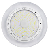 UFO LED High Bay Light Close-Up Front View of LED Chip Array - High Density SMD Chips for Maximum Lumen Output