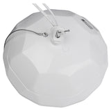 UFO LED High Bay Light Top View Showing Hook Mount Safety Cable and Power Cable Entry - Industrial Ceiling Fixture