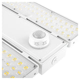 white linear led high bay light with motion sensor and selectable settings
